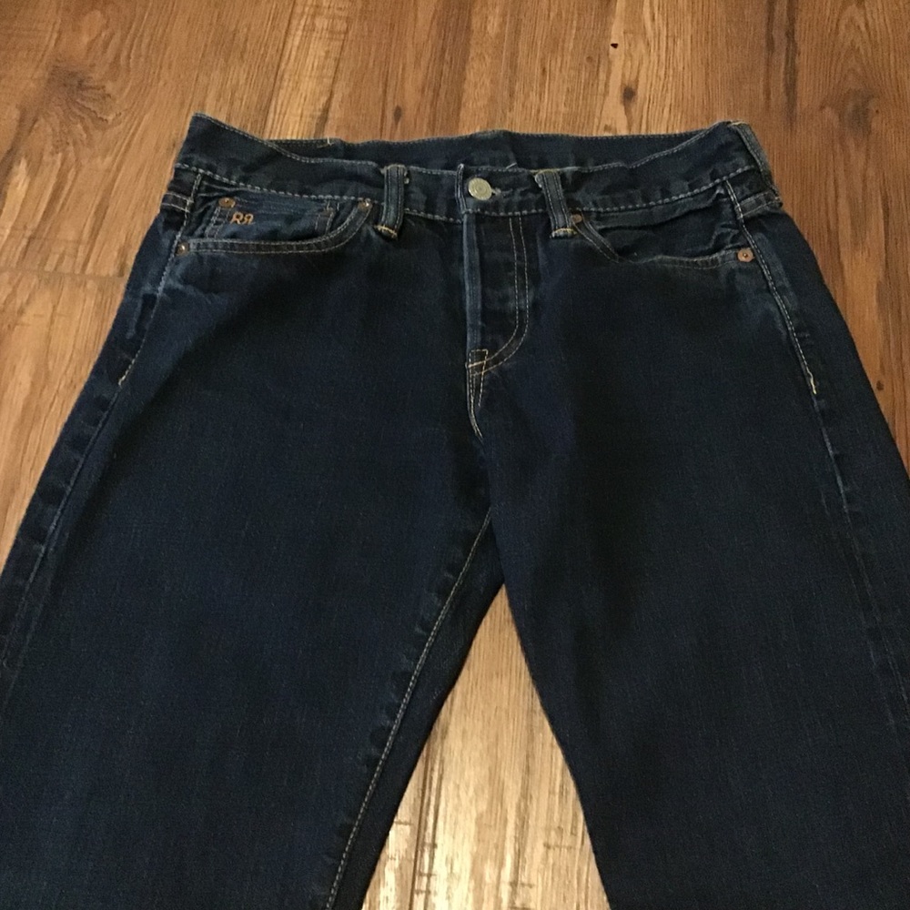 SOLD Euc RRL straight leg jeans Sz 28x34 - Picture 4 of 7